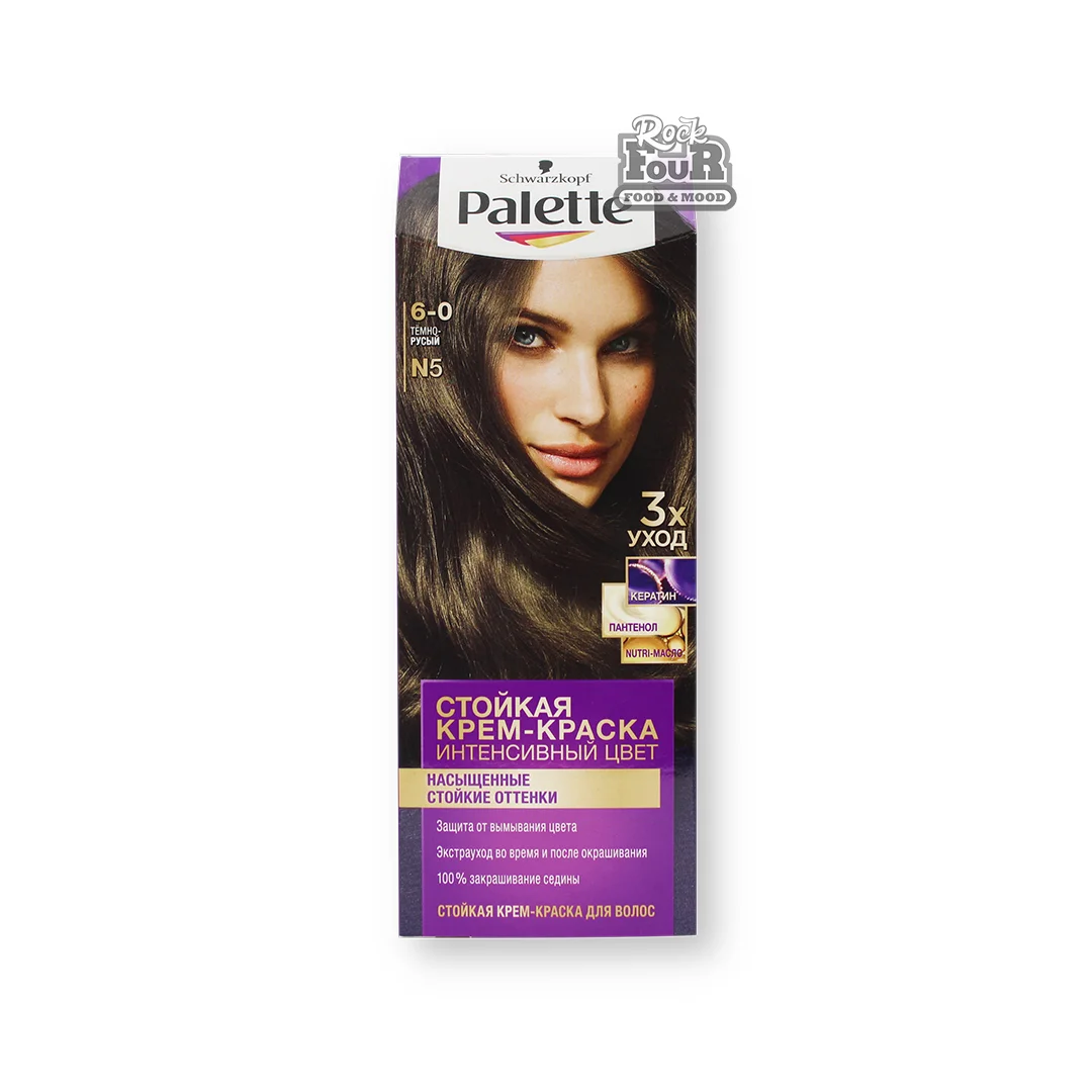 Cream hair dye "Schwarzkopf Palette 6-0"